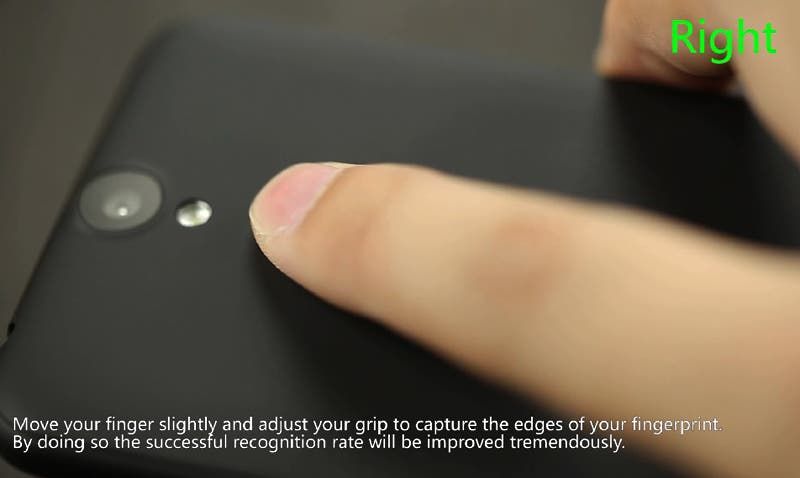 How to properly use the Vernee Thor's fingerprint scanner