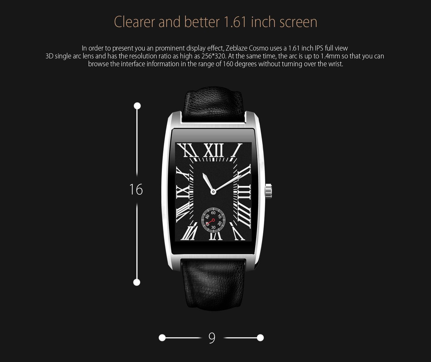 Zeblaze Cosmo is another stylish wearable with smart features