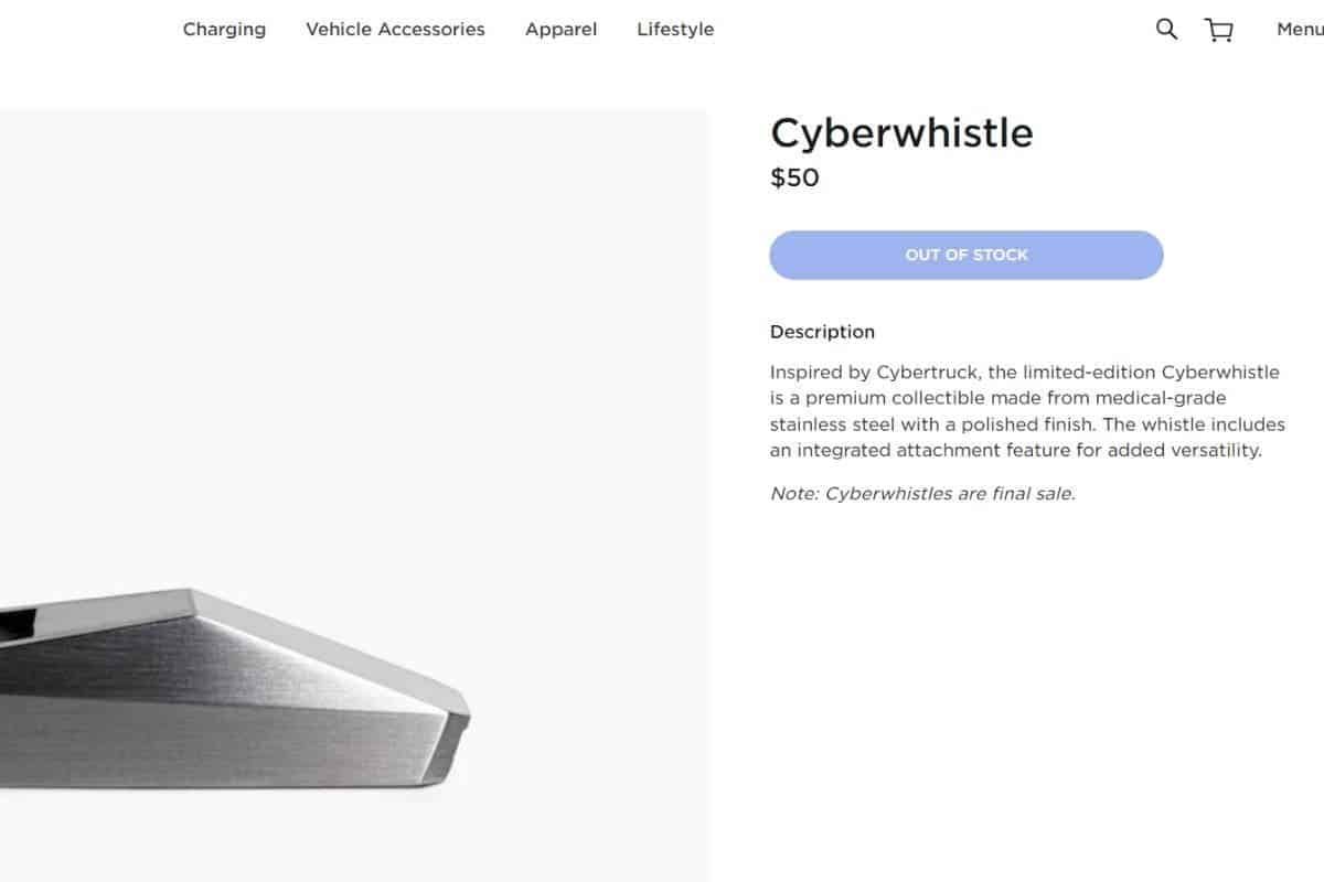 Tesla CEO Suggests Customers to Buy $50 Cyberwhistle Over Apple's $19 Cloth