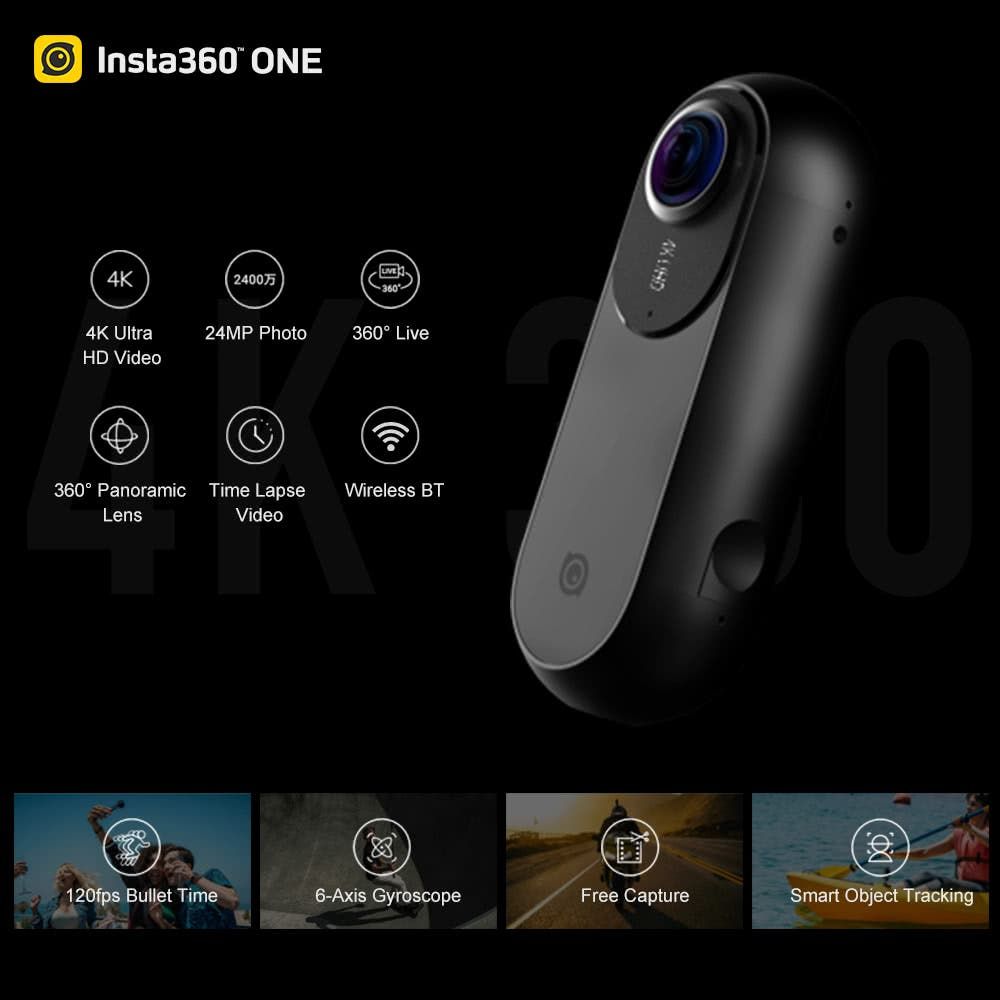 Insta360 ONE 4K 360° VR Action Camera for 231.34€ with our Coupon