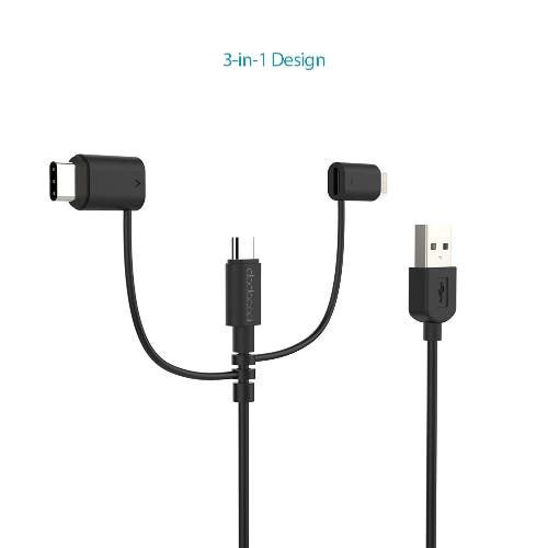 Dodocool DA120 3-in-1 microUSB, USB Type-C and Lightning Adapter now on Sale
