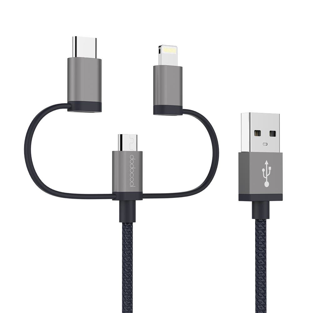Dodocool DA120GY MFi Certified 3.3ft Nylon Braided USB Adapter now on Sale