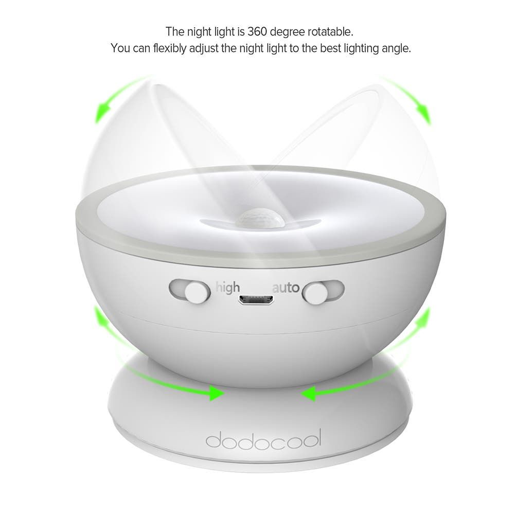 dodocool DA127 0.5W 5 LED Automatic Motion Night Light on Sale