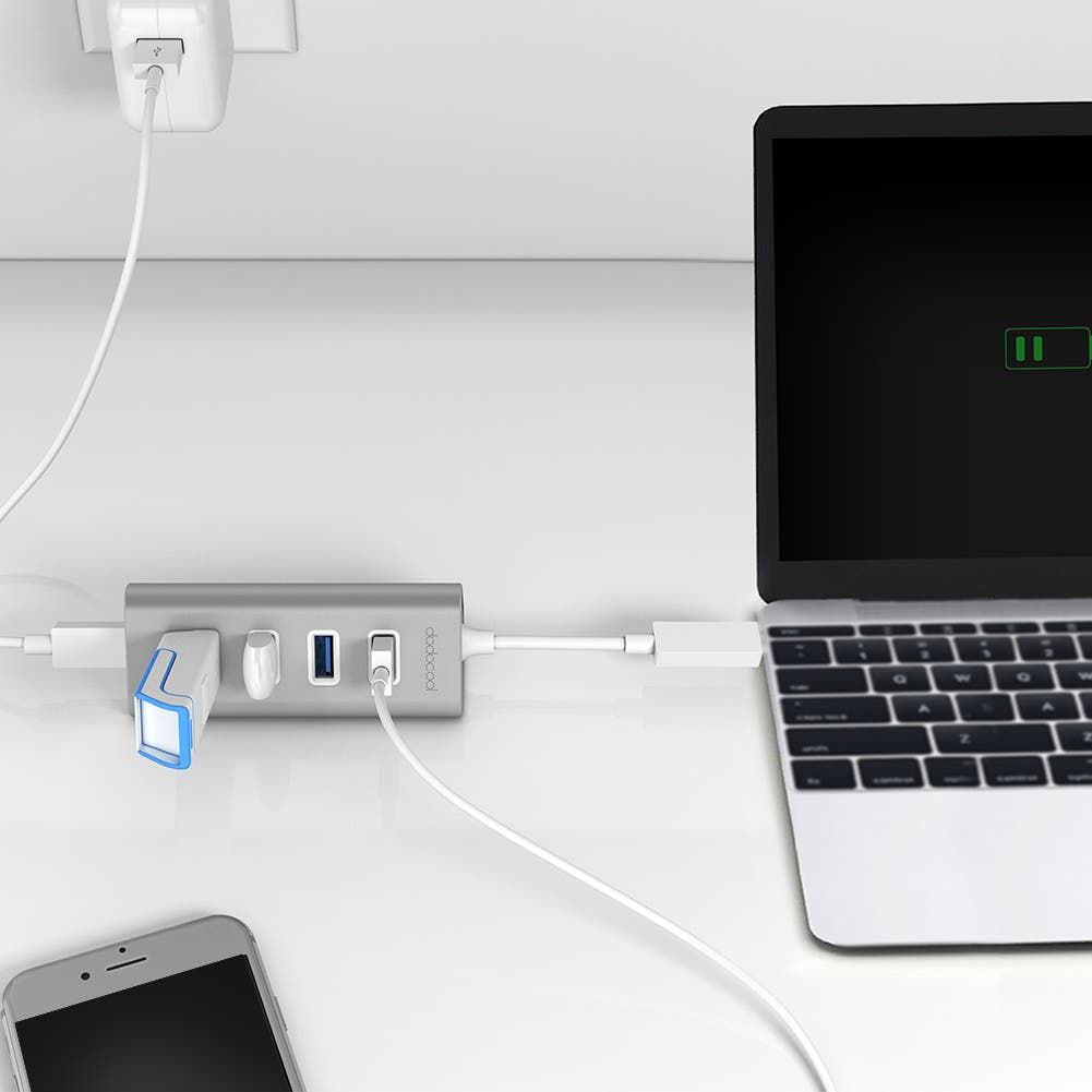 Dodocool DC20 USB Type-C to USB 3.0 Hub Adapter on Sale