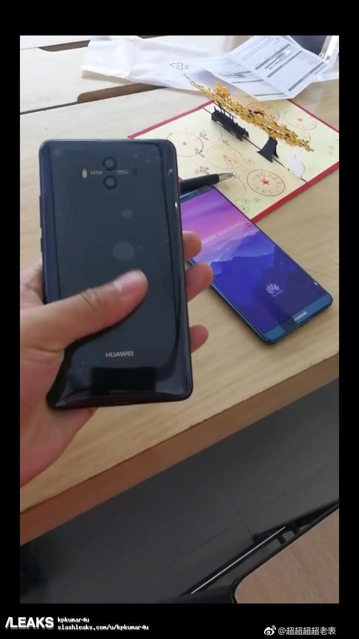Huawei Mate 10/ Mate 10 Pro exposed in real photo just before launch!