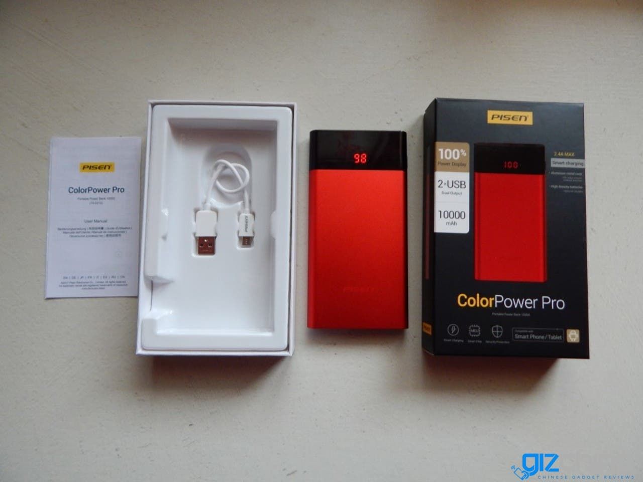 PISEN LED Color Power II 10000 mAh review