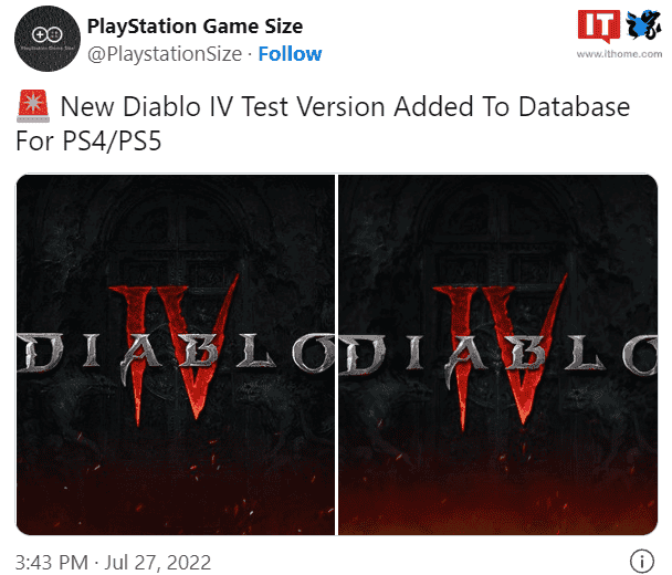Diablo 4 PS5/PS4 Beta Added to PlayStation Database