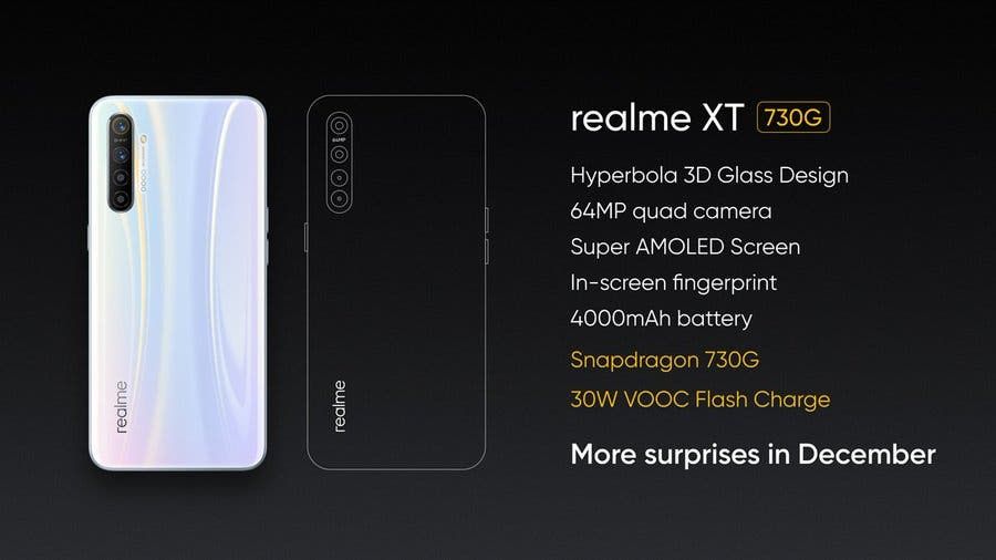 Realme XT with SD730G SoC to arrive in December