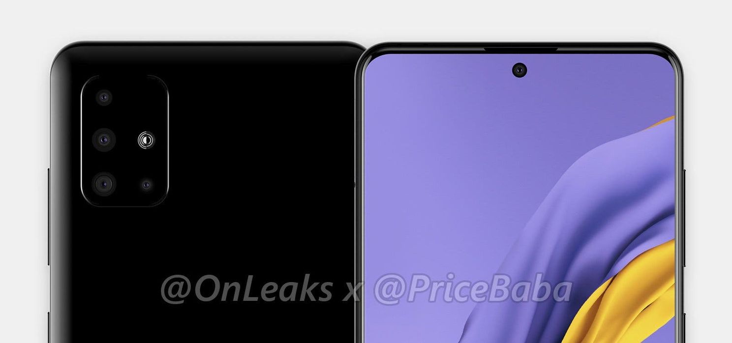 Samsung Galaxy A51 Renders Leak with Punch-hole Display and Four Cameras
