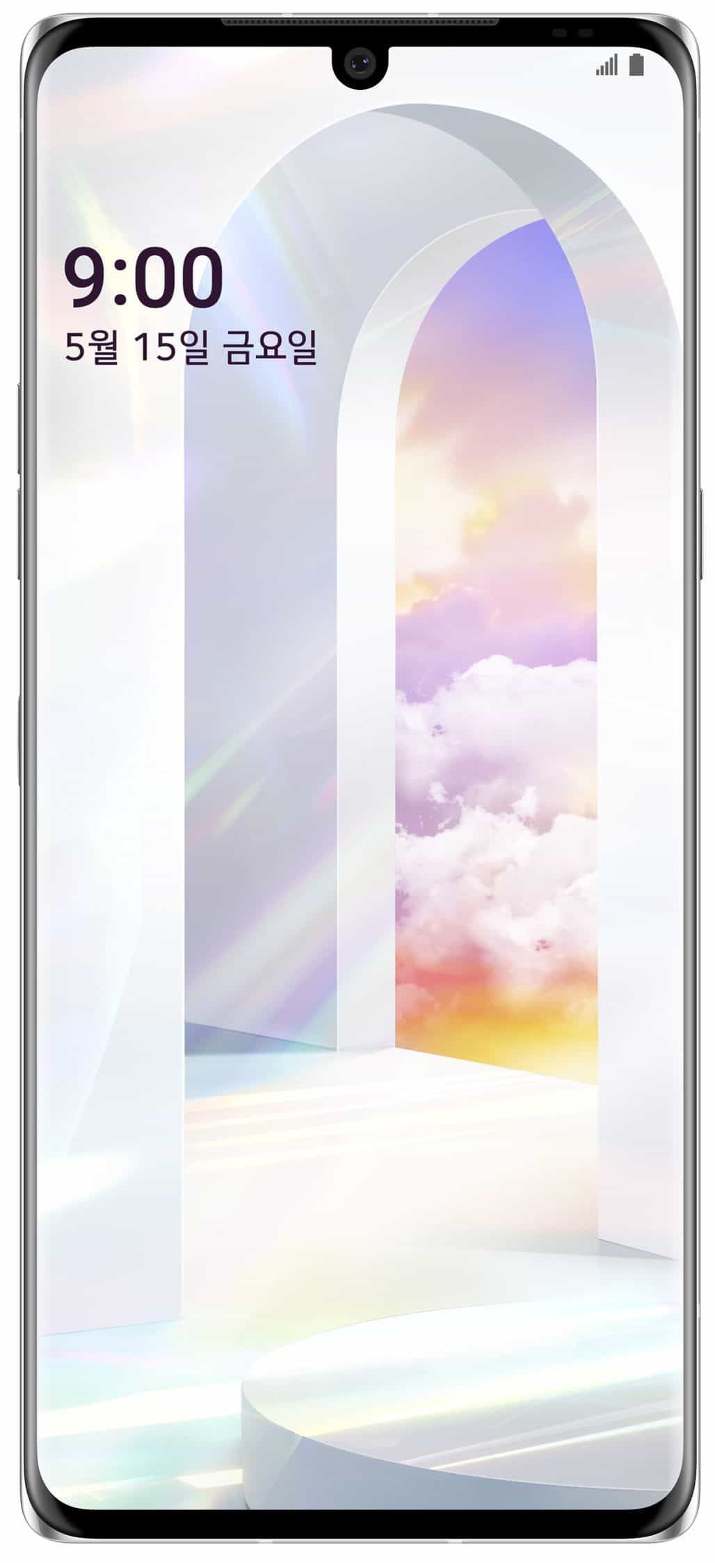 The front panel of LG Velvet 5G is revealed confirming a drop notch