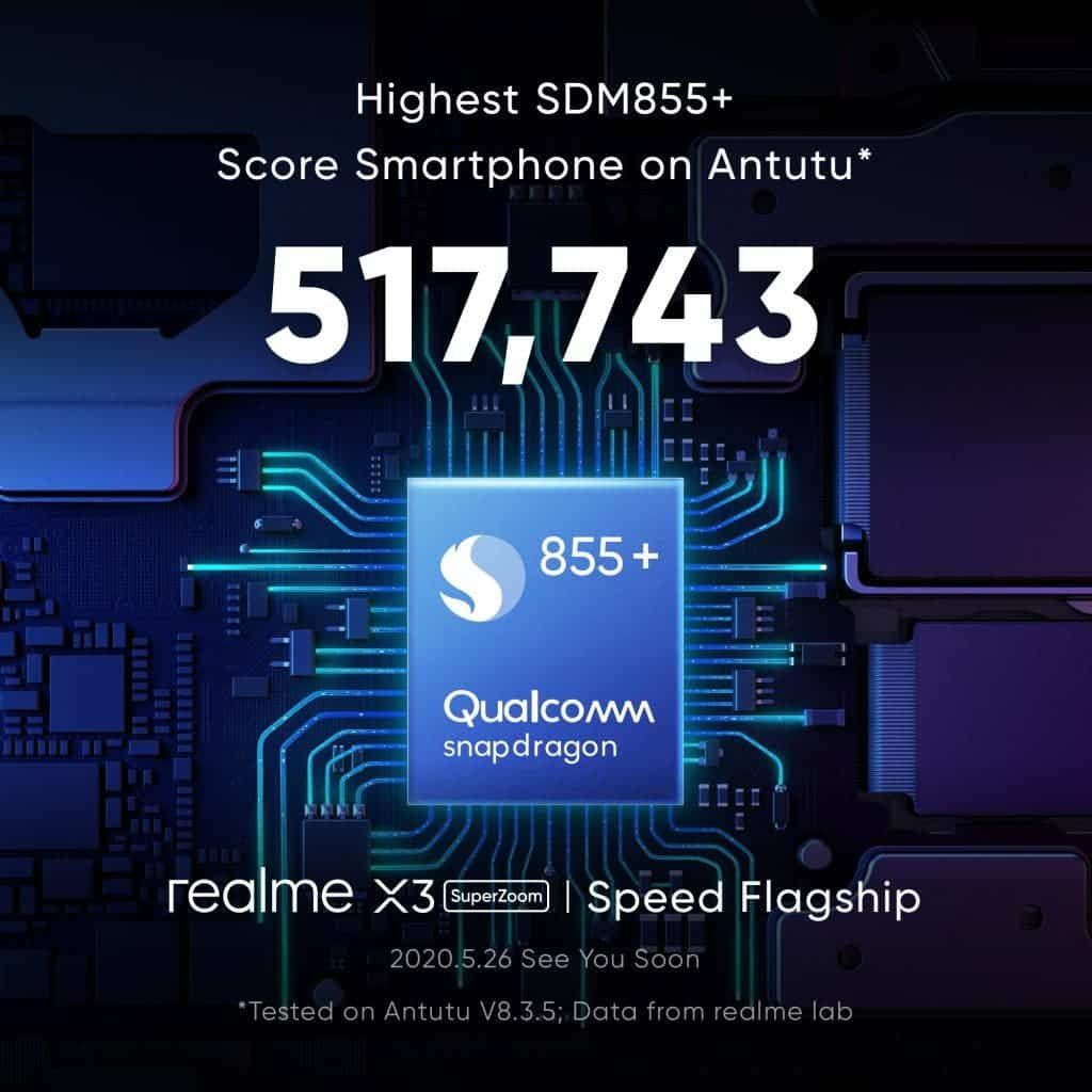 Realme X3 Superzoom Poster Reveals Snapdragon 855+ & 120Hz Display