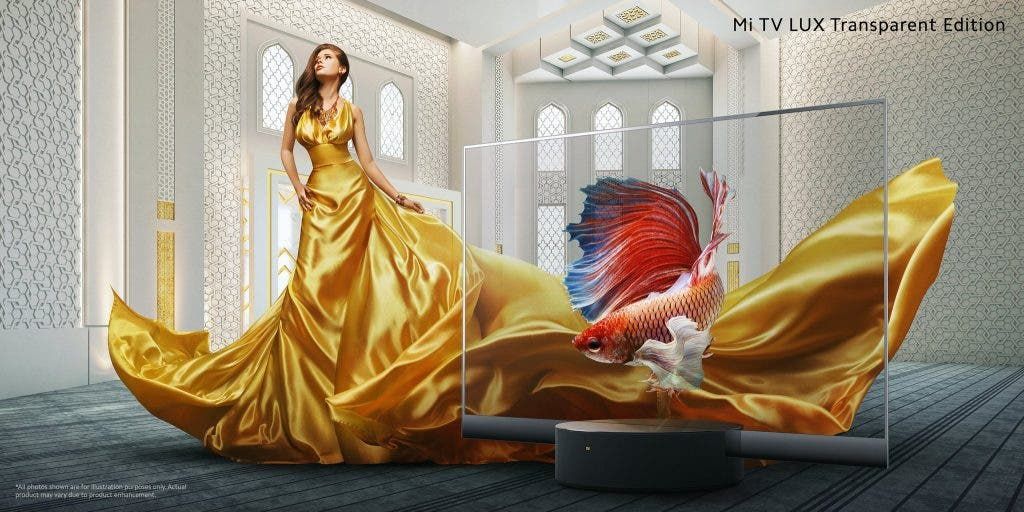 Mi TV Lux Transparent Edition is the Xiaomi's truly transparent television!