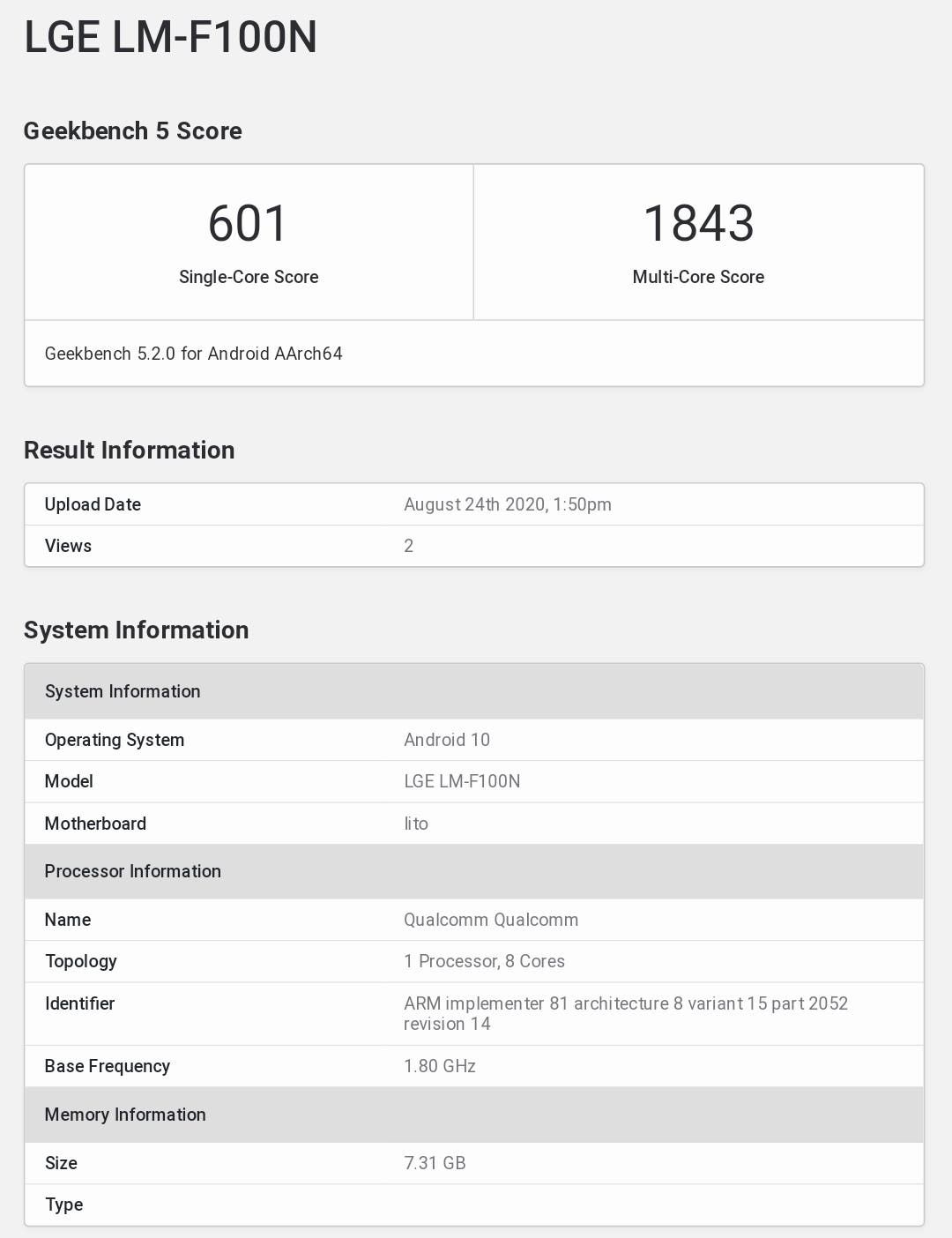 LG Wing With Horizontally Rotating Screen Spotted On GeekBench