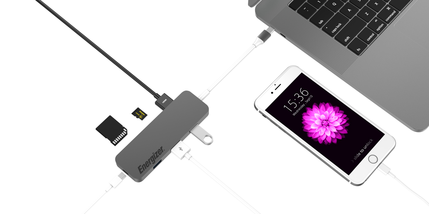 New line of 5 Energizer® USB-C Hubs: Speed, Convenience and Style for New Laptops