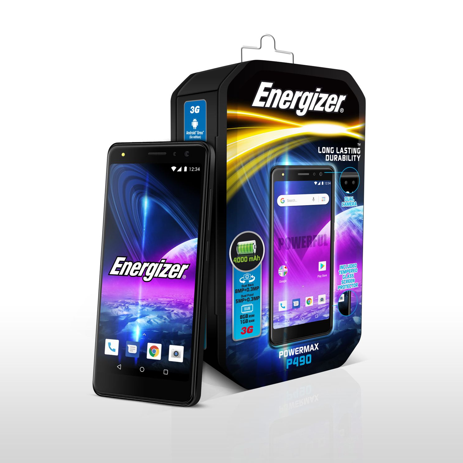 New Energizer® Power Max P490S and P490 Released - Hours of Entertainment in 18:9 Format
