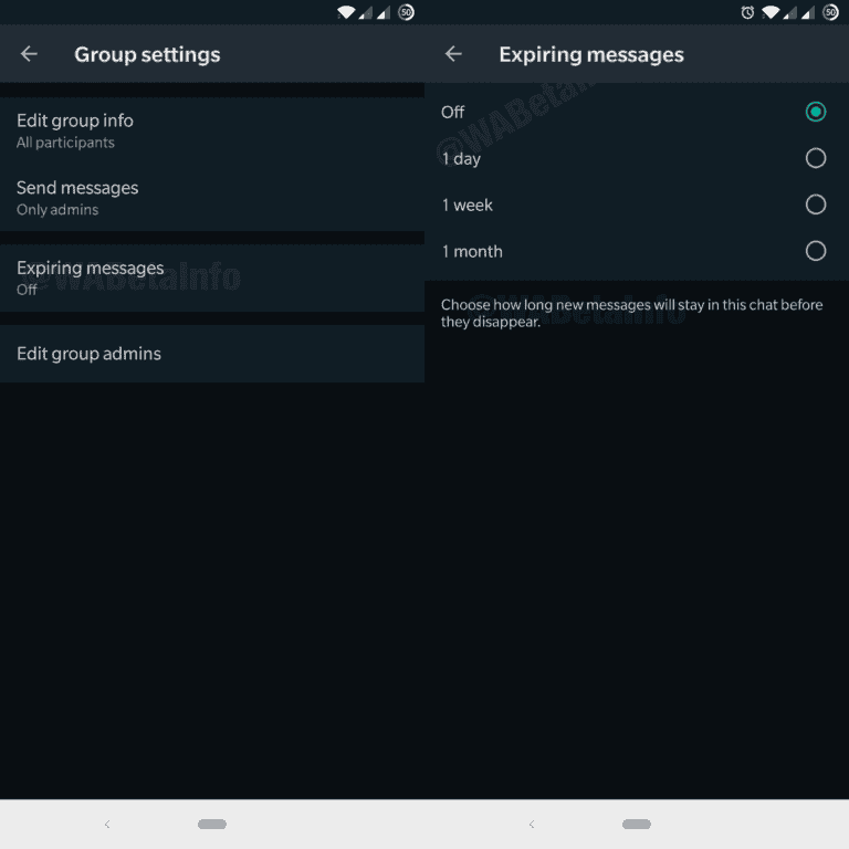 WhatsApp beta reveals more details about the expiring messages feature