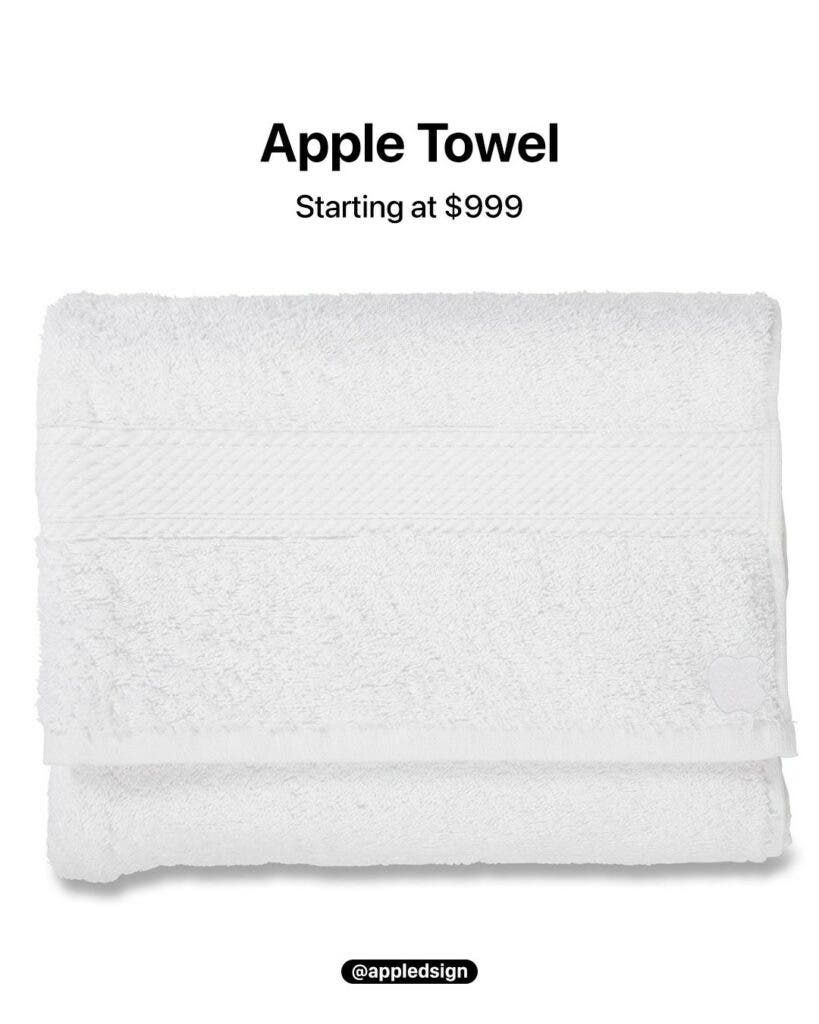 Apple may launch a Beach Towel-sized Apple Towel Max, just because yes