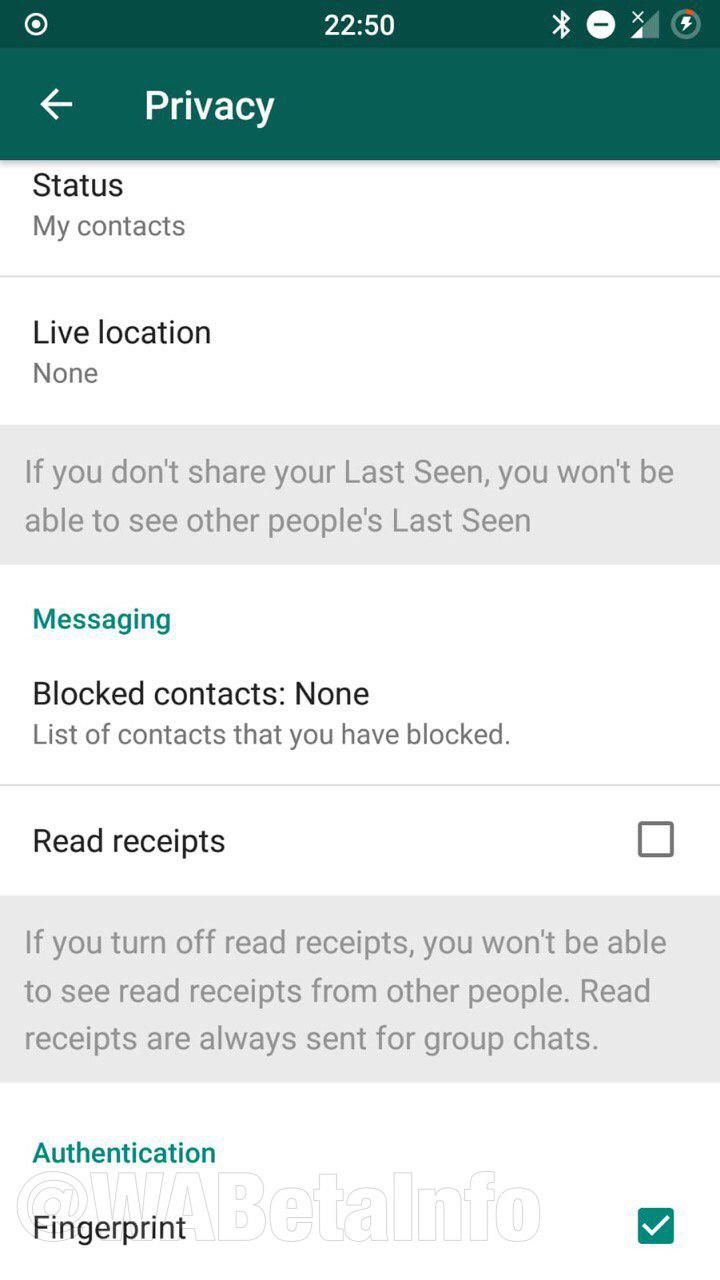 WhatsApp prepares to receive fingerprint authentication