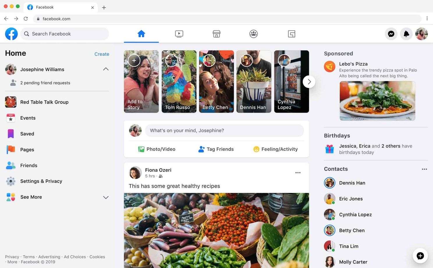 Facebook rolls out a new design for its website