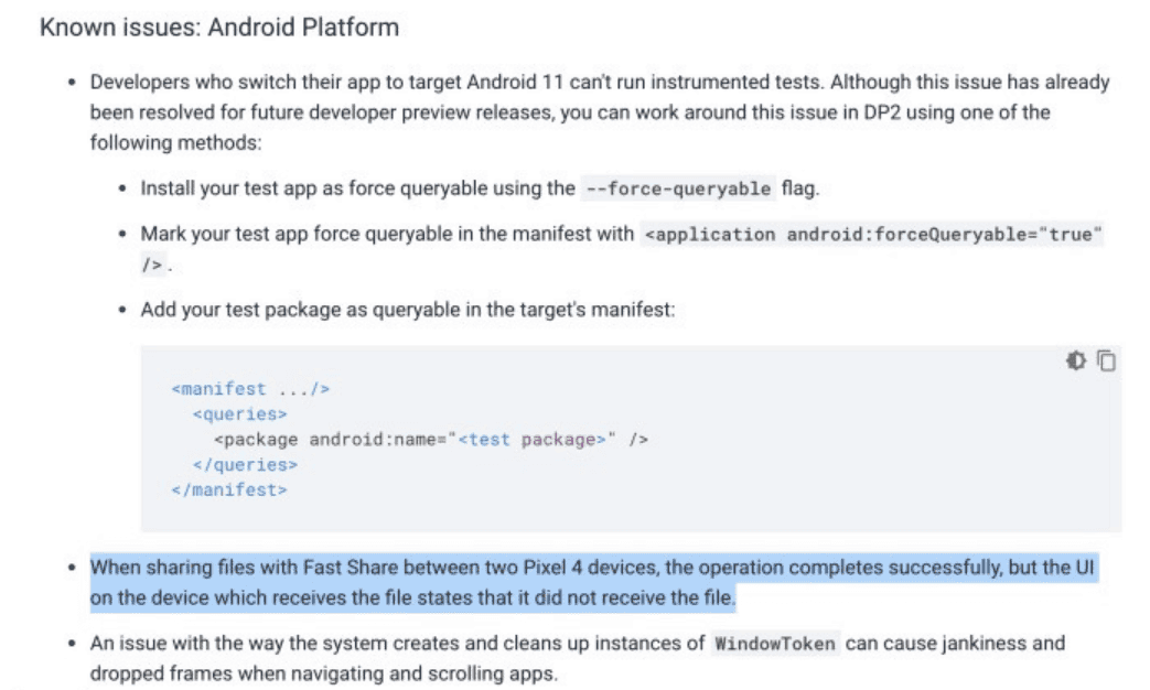 Android 11 DP2 confirms new file sharing feature: similar to Apple AirDrop