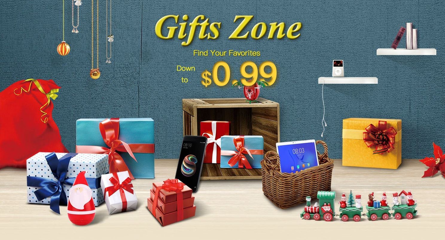 Geekbuying Opens a Gifts Zone for Winter Holidays - From $0.99