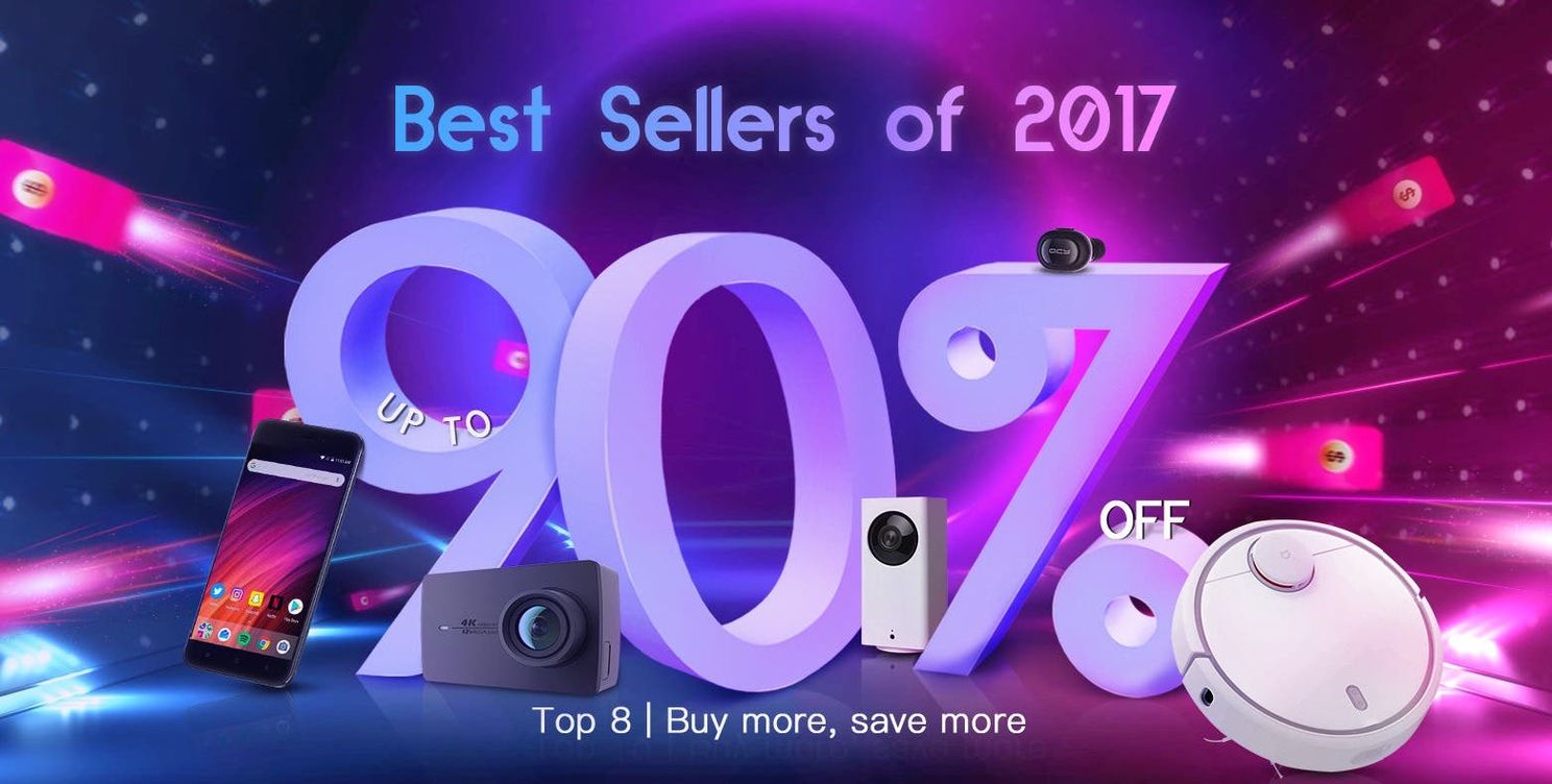 Geekbuying Best Sellers of 2017 now on Flash Sale - Save up to 90%