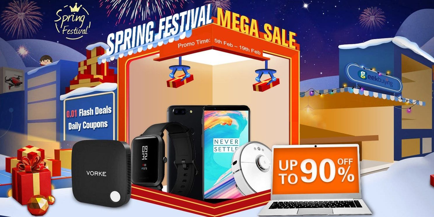 Geekbuying's Spring Festival Mega Sale Kicks Off - Up to 90% Off