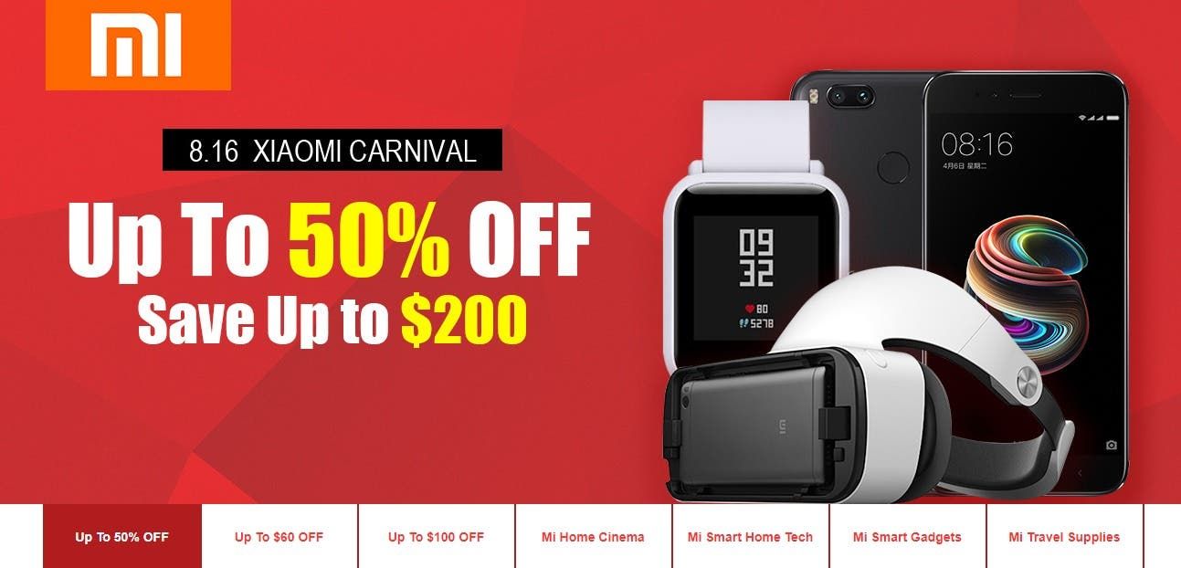 Xiaomi Carnival Kicks Off at Geekbuying - Up to %50 Off