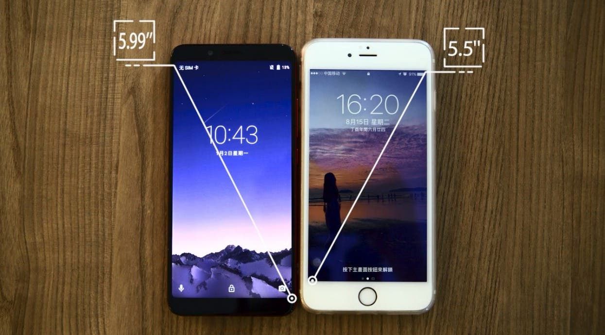 Watch: UMIDIGI S2 Pro vs iPhone 6 Plus - Screen to Body Comparison