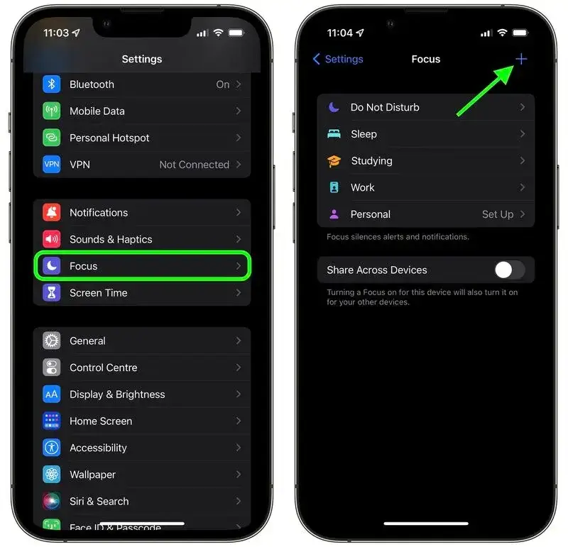How to display an emoji on your iPhone status bar - Focus Mode