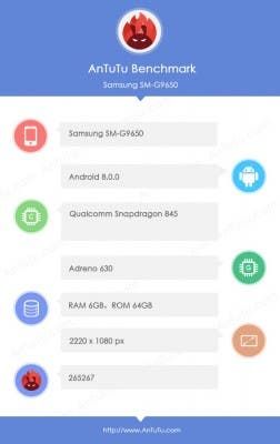 Samsung Galaxy S9+ with SD 845 visits AnTuTu