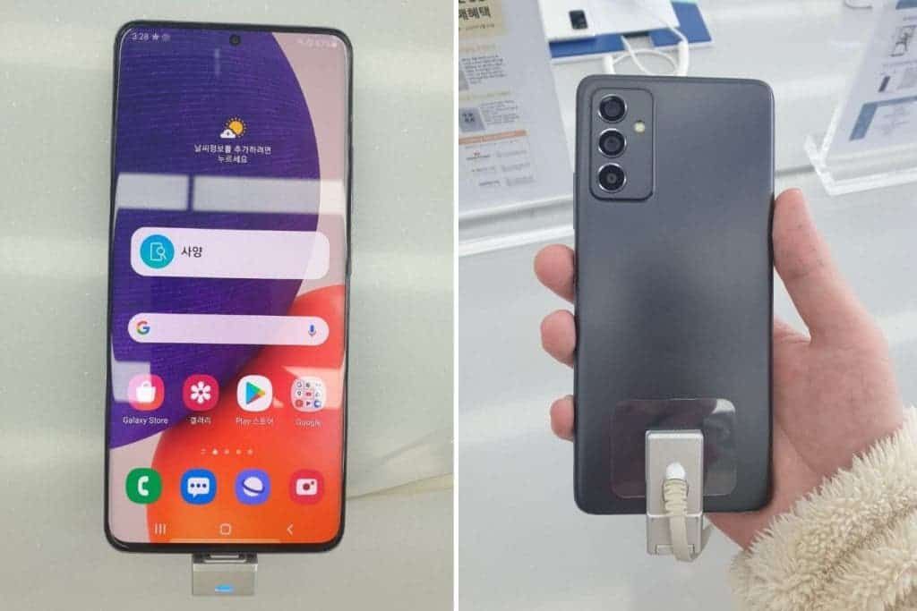 Samsung Galaxy A82 emerges in leaked live shots