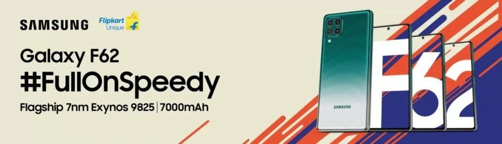 Samsung Galaxy F62 confirmed to use a 64MP main camera