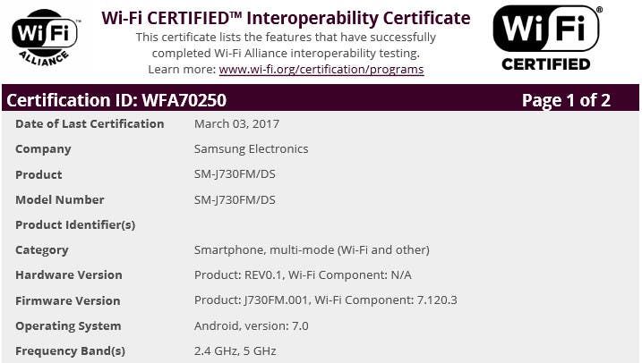 Samsung Galaxy J7 2017 spotted just before its unveiling