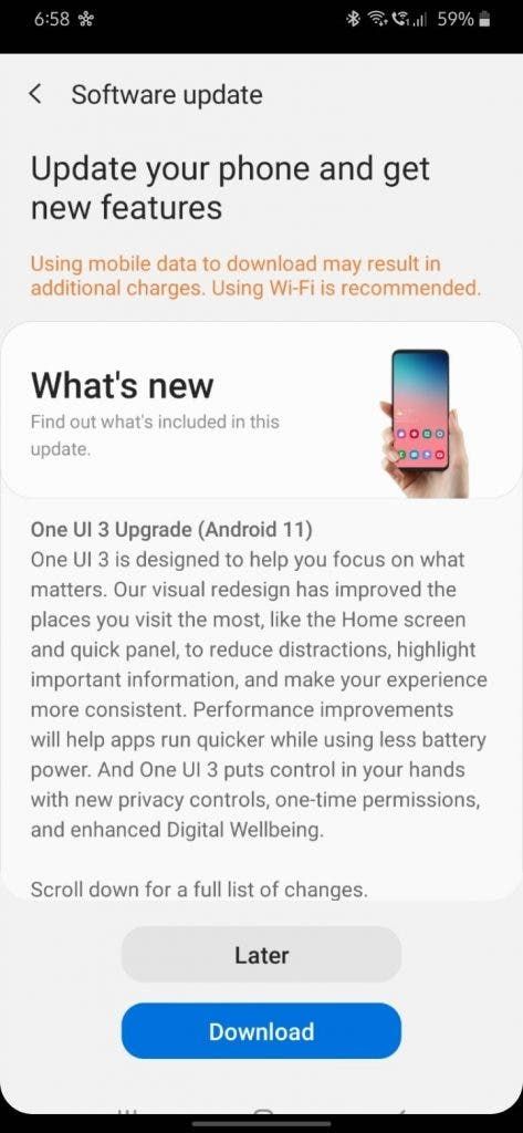Galaxy M30s starts receiving Android 11 with One UI 3