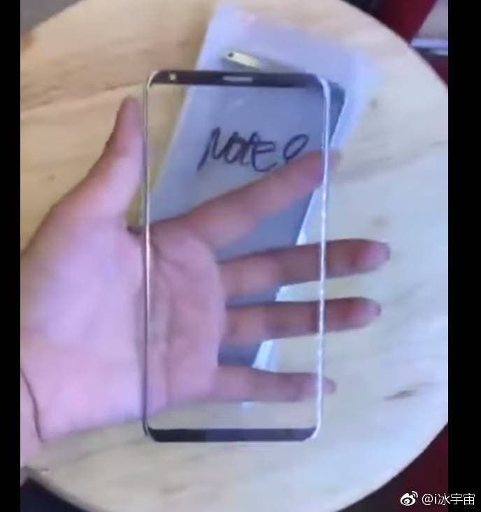 Samsung Galaxy Note8 front panel leaks and its massive