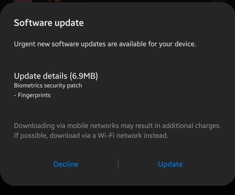 Samsung rolls out new update dedicated to tricky ultrasonic fingerprint reader