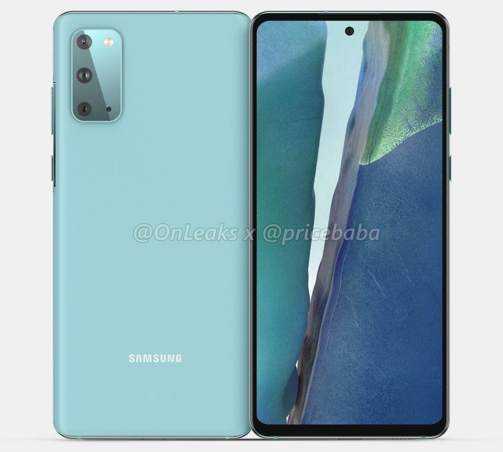 Galaxy S20 Fan Edition 5G surfaces in leaked renders