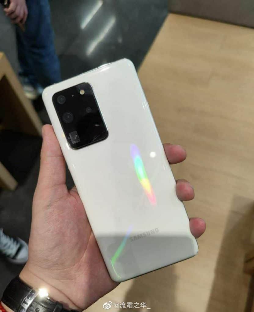 White Galaxy S20 Ultra leaks online ahead of the Chinese release