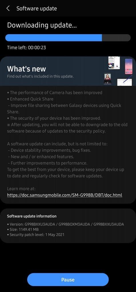 Galaxy S21 receives a new firmware update, brings camera improvements & more!
