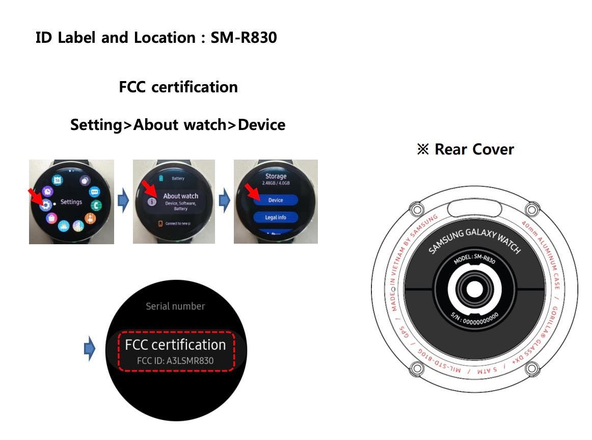 Galaxy Watch Active 2 images leaked in FCC listing,  confirms 40mm watch body