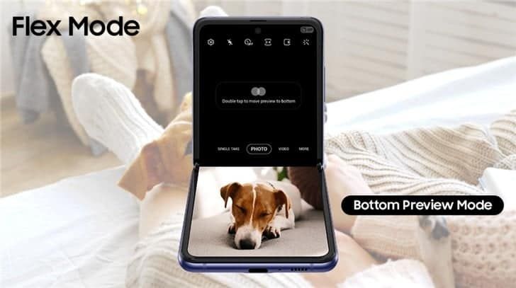 Samsung Galaxy Z Flip welcomes system update: "Tripod" mode viewfinder can be flipped up and down