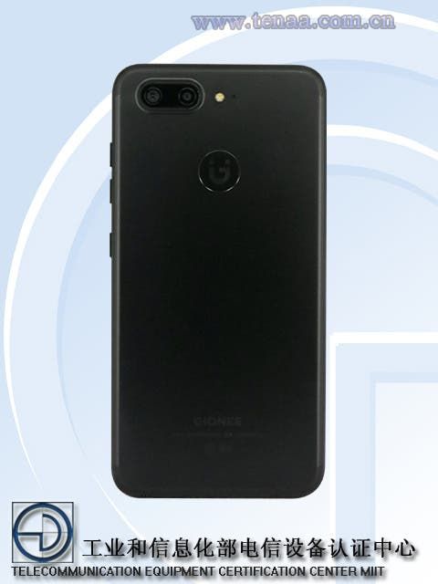 Gionee S10 Plus pops up on TENAA with dual cameras, both front and the back