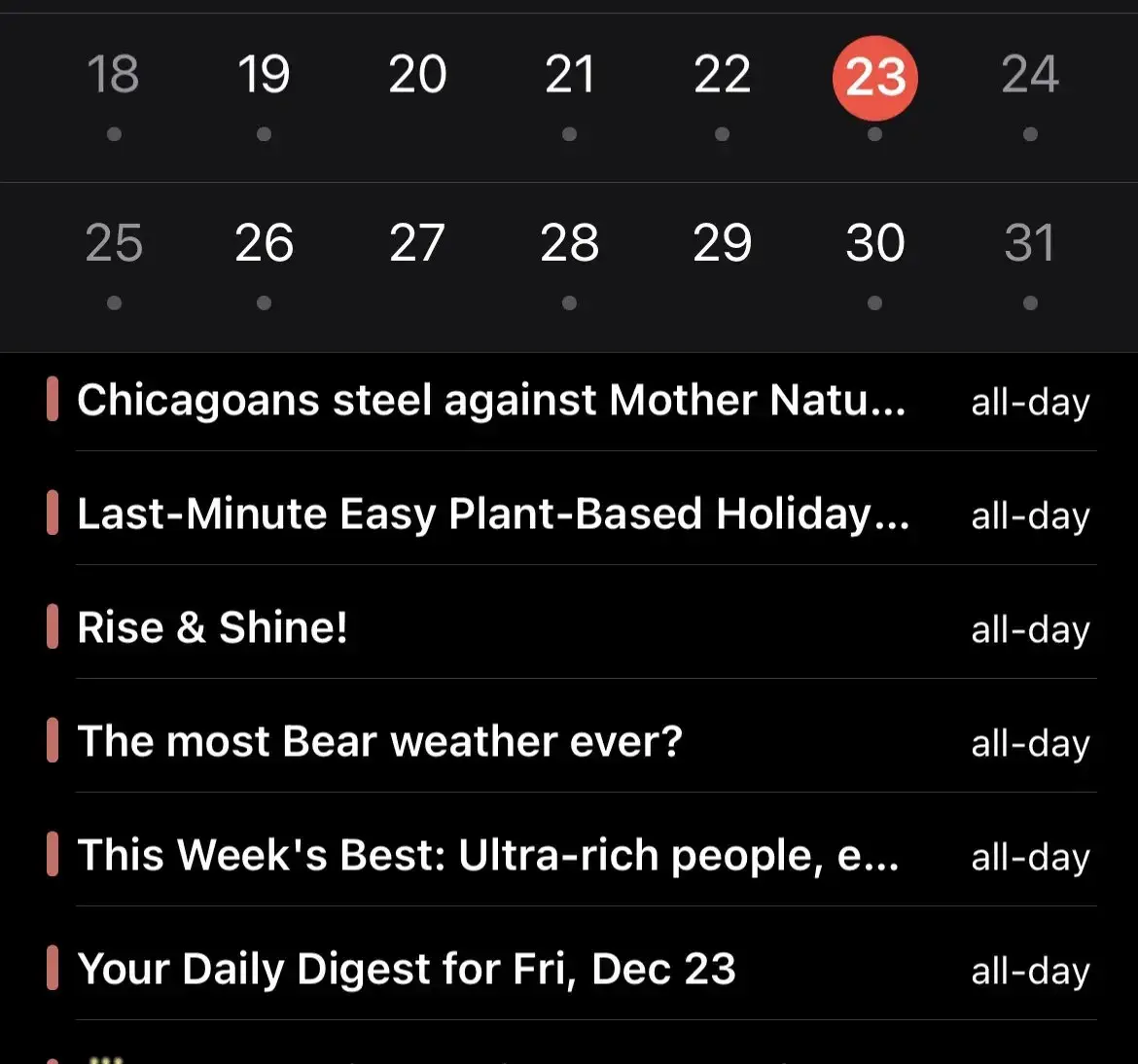 Google Calendar bug - randomly creates calendar items