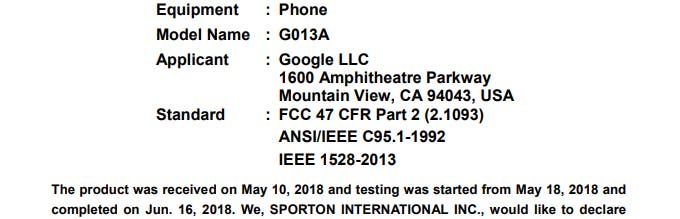 Google Pixel 3 and Pixel 3 XL pass FCC