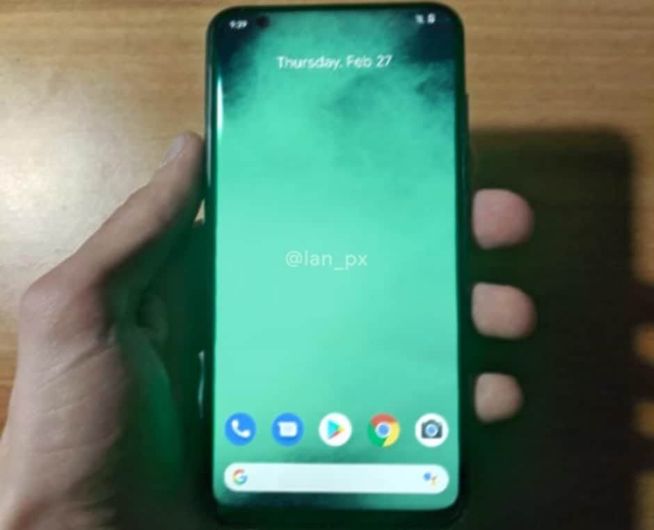 Google Pixel 4a real image appears online - a good one-handed device