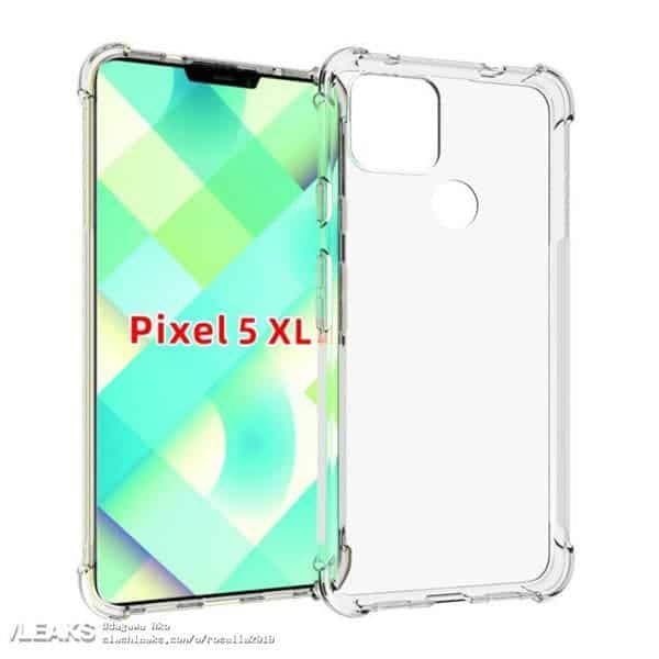 Google Pixel 5 XL case exposure: support 5G, small notch & rear fingerprint