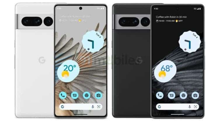 Google Pixel 7 series renders expose its front and rear design
