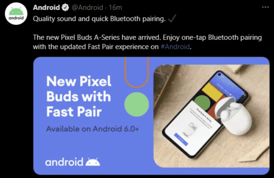Google mistakenly announces its new Pixel Buds A series