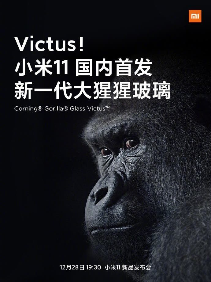 Xiaomi Mi 11 series will be the "first" to use the Corning Gorilla Glass 7